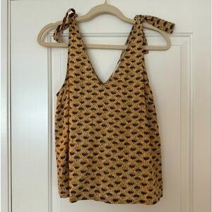 Treasure & Bond - Tie Shoulder Tank Blouse